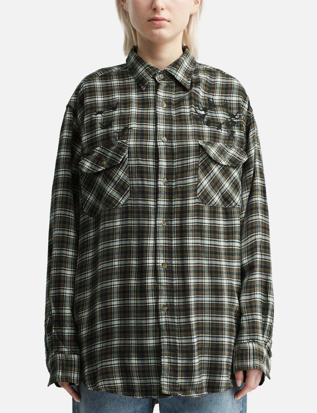 Upcycled Parachute Flannel Shirt view 14
