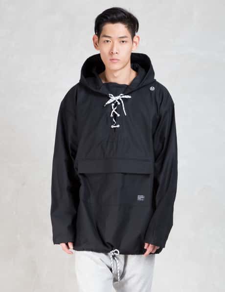 Magic Stick - Black Lace Up Mil Hood Leia Pullover Jacket | HBX
