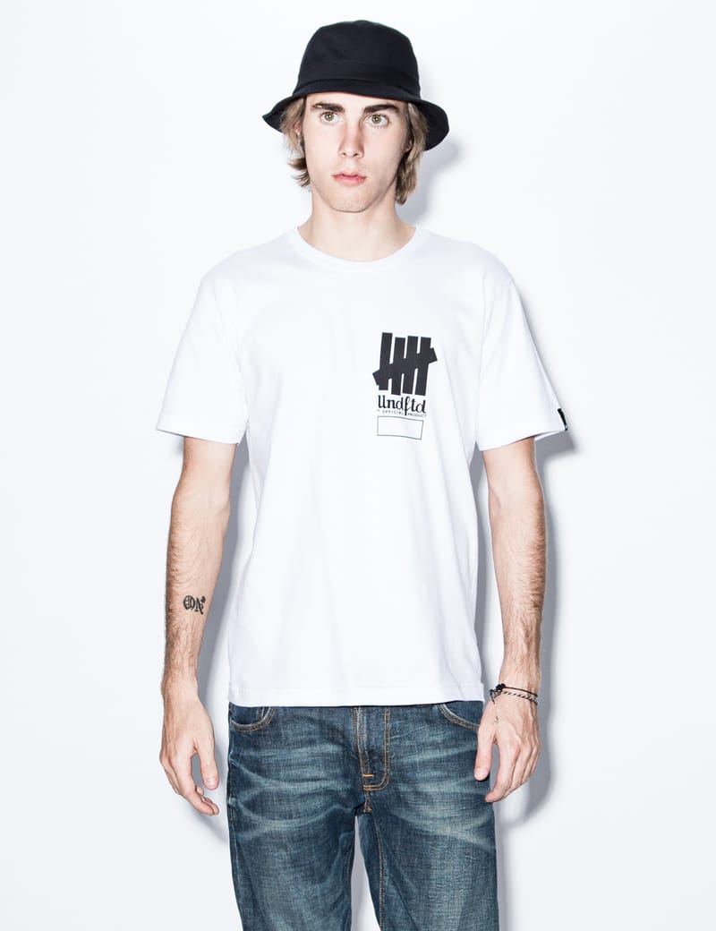 undefeated white tee