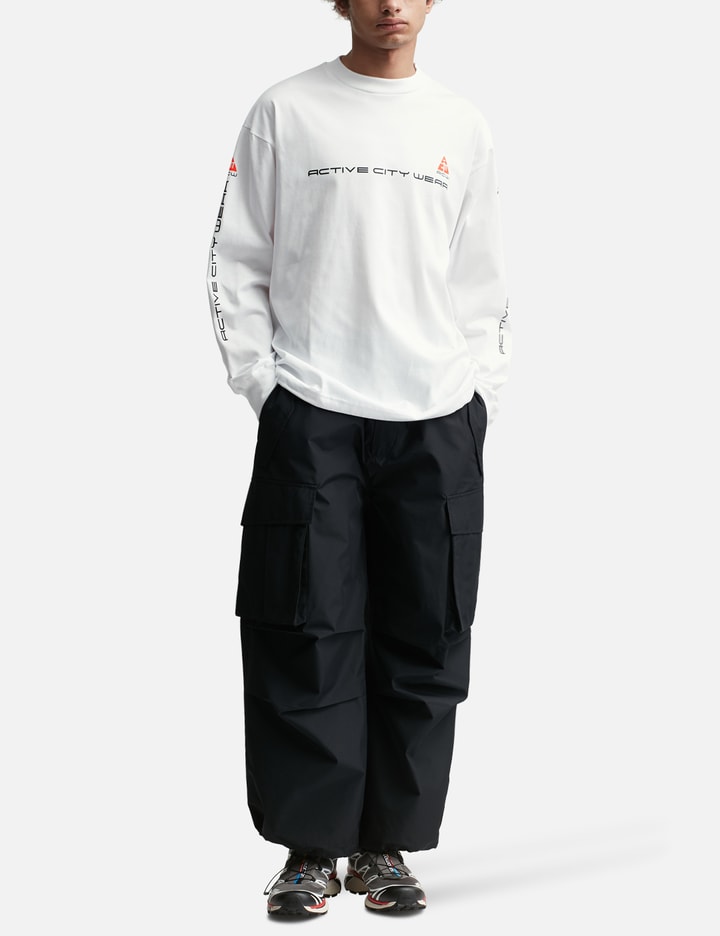 “Active City Wear”  Massive Long Sleeve T-shirt With Drawstrings Placeholder Image