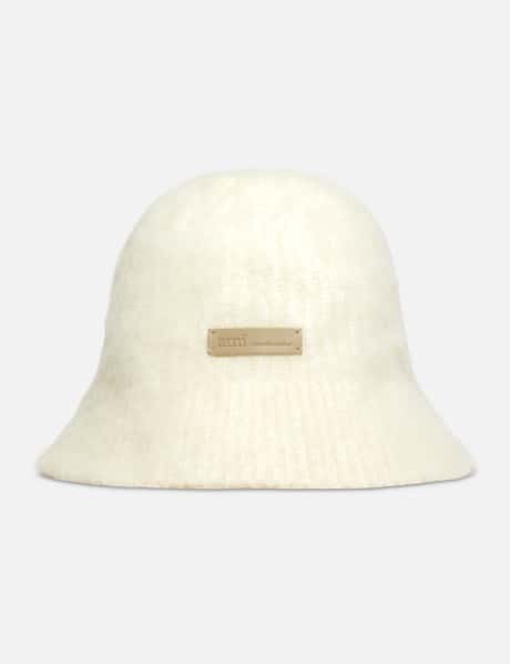 Ami White Mohair Ami Bucket Hat