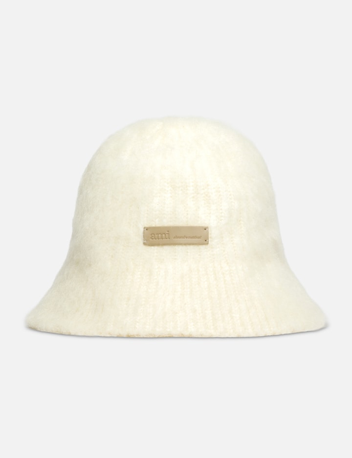 White Mohair Ami Bucket Hat Placeholder Image