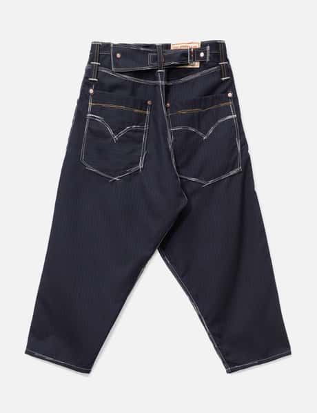 X Levi's Wool Pinstriped Cropped Pants view 8