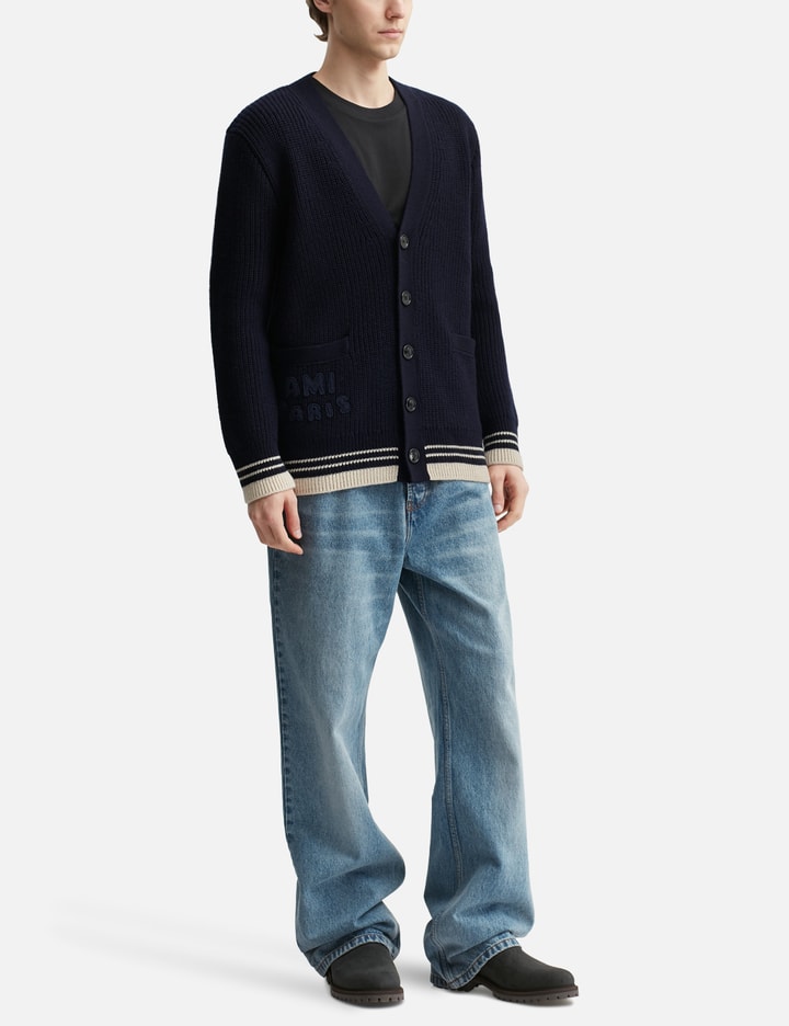 WOOL RIBBED CARDIGAN Placeholder Image