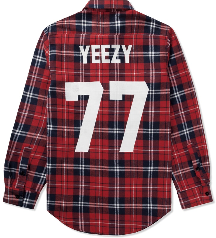 Red Yeezy 77 Flannel Shirt Placeholder Image