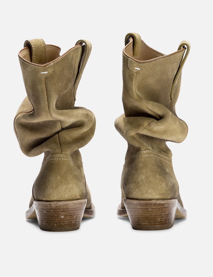 Shop Maison Margiela Tabi Western Boots In Brown