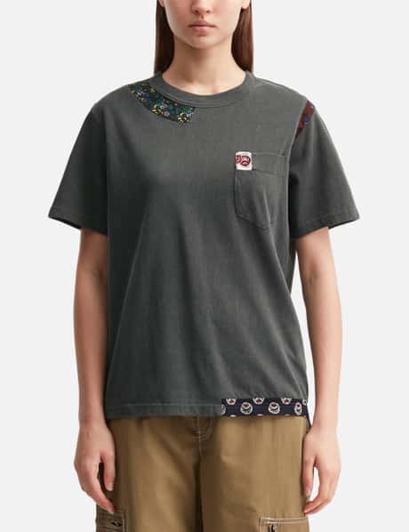 Patchwork Garment Dyed Tee Shirt view 10