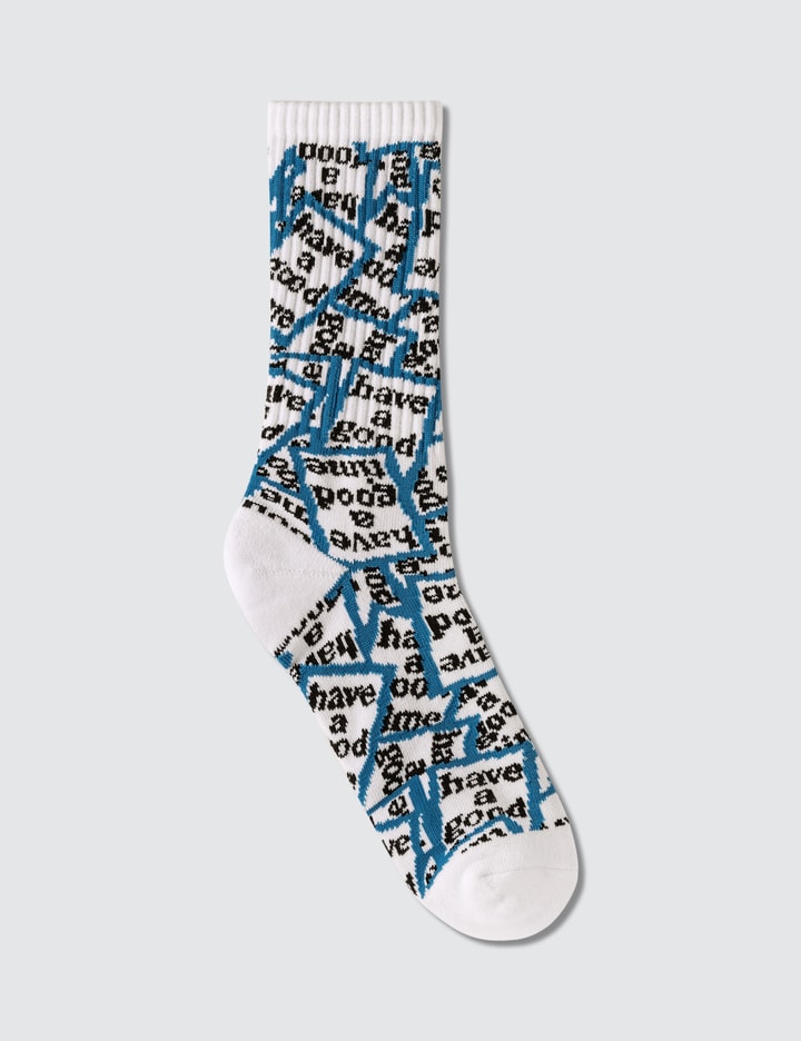 Blue Frame Allover Socks Placeholder Image