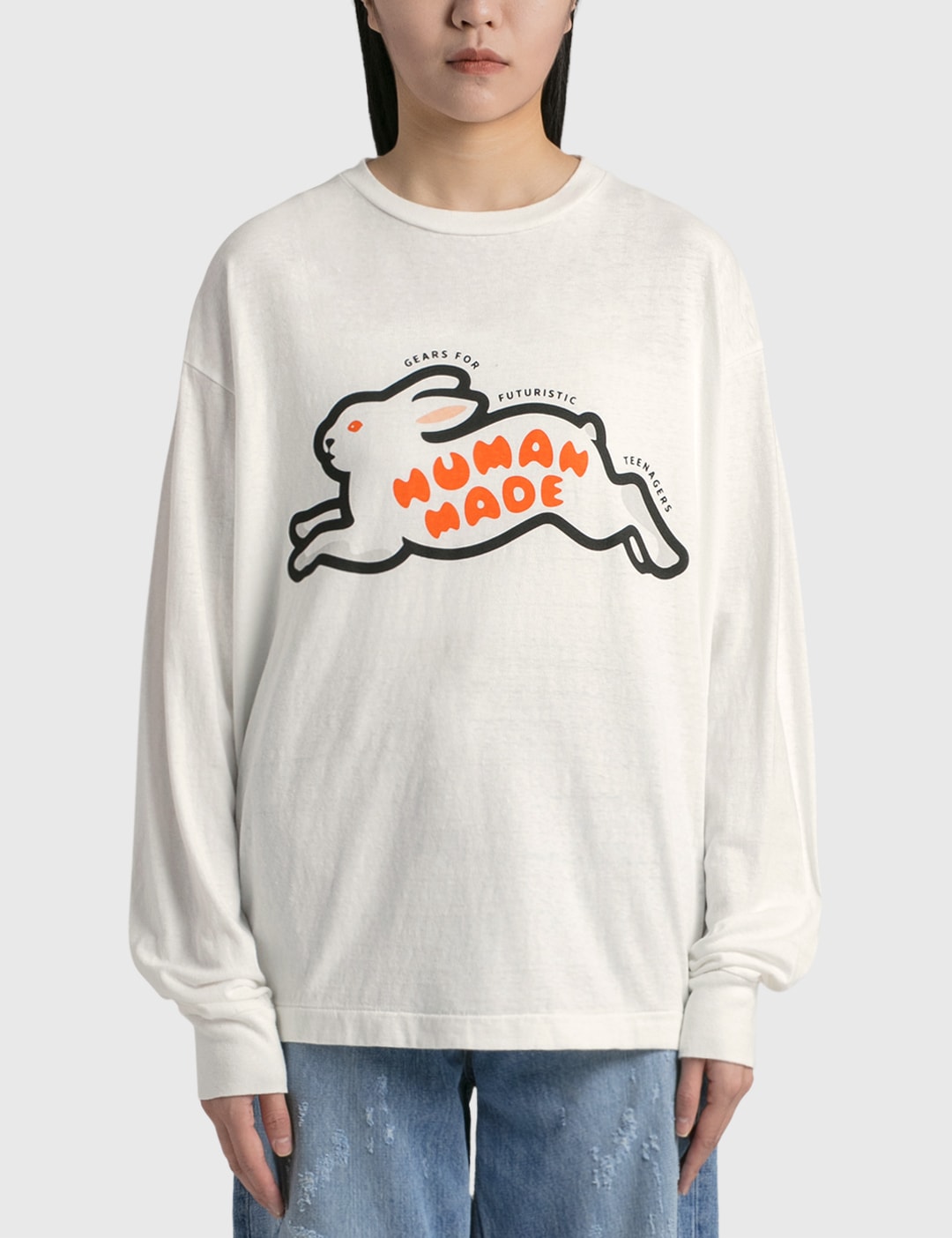 Human Made - Long Sleeve Rabbit T-shirt | HBX - Globally Curated Fashion  and Lifestyle by Hypebeast