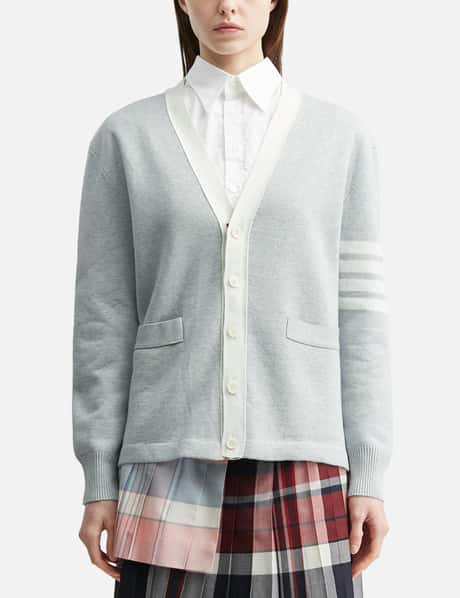 Crest Intarsia Jacquard 4-Bar Rugby Fit Cardigan view 10