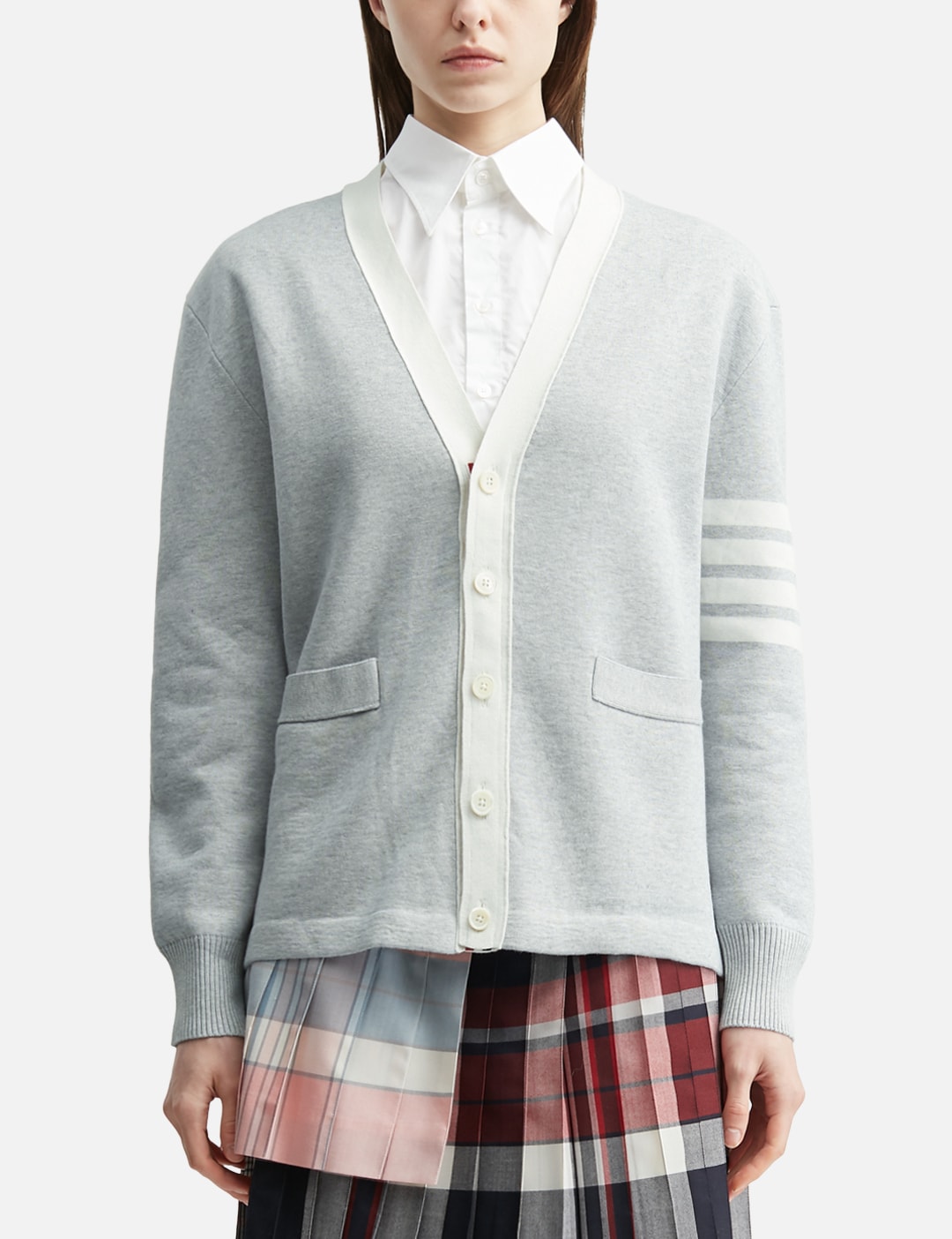 Crest Intarsia Jacquard 4-Bar Rugby Fit Cardigan view 18