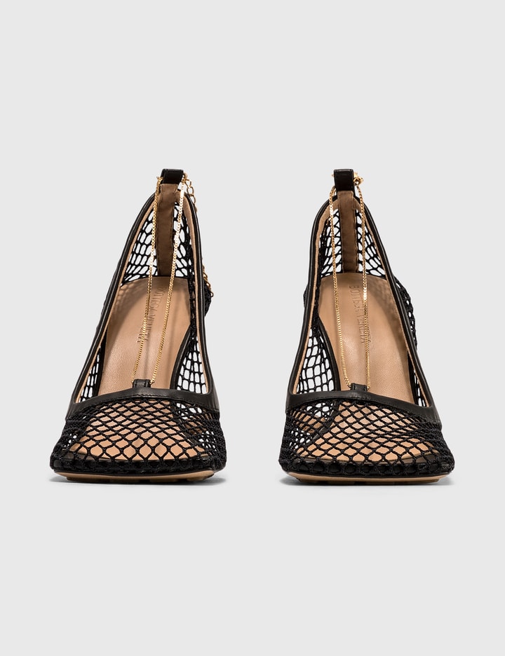 Stretch Pumps In Mesh And Berry Calf Placeholder Image