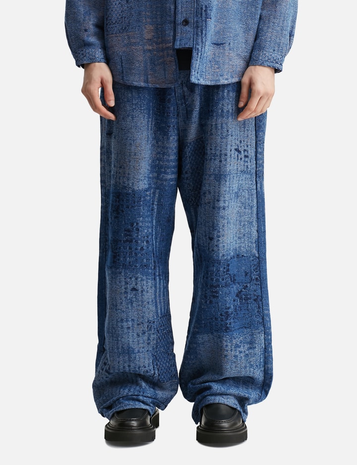 Boro Jaquard Wide Pants Rinse Placeholder Image
