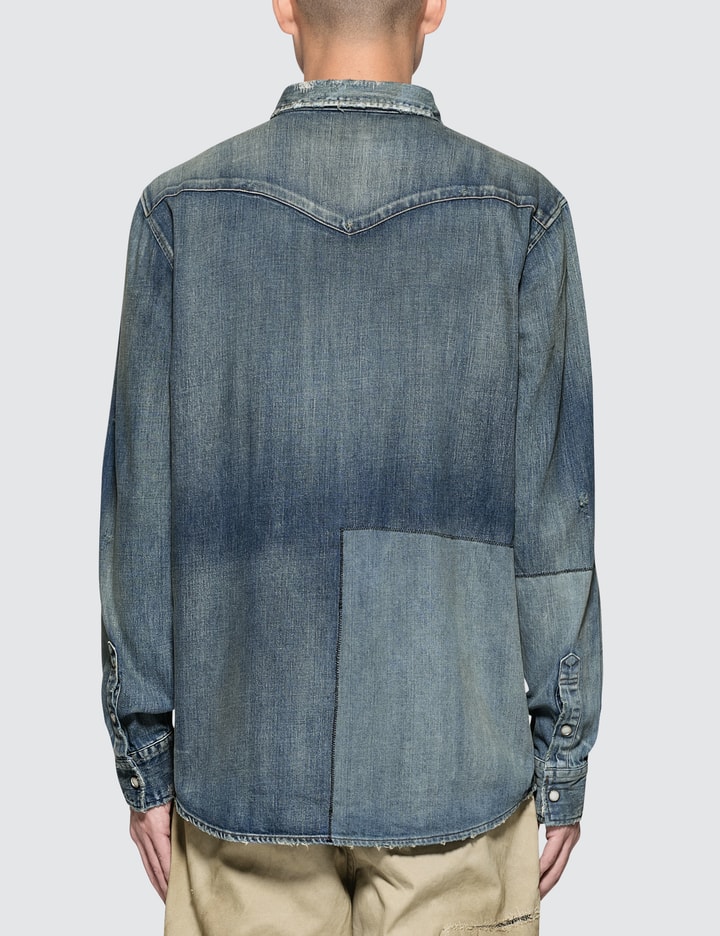 Patchwork Denim Shirt Placeholder Image