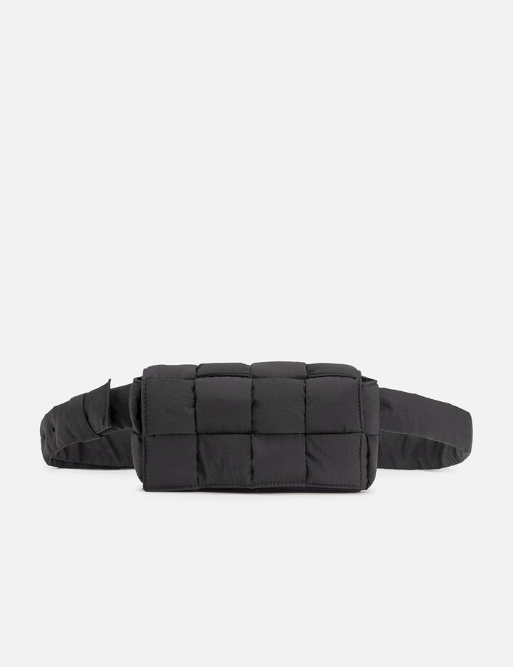 Bottega Veneta Padded Tech Cassette Belt Bag In Black