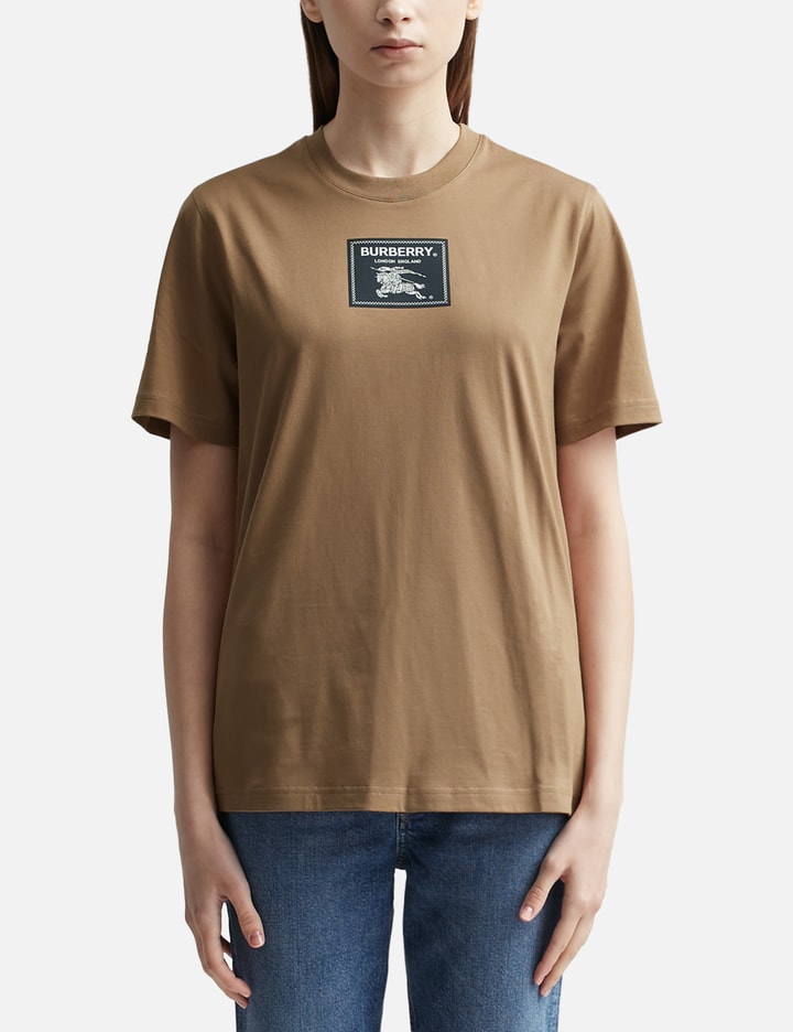 Shop Burberry Prorsum Label Cotton T-shirt In Brown