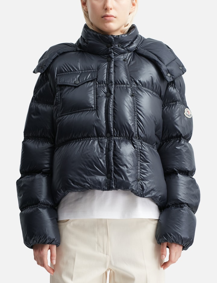 Erea Square-Quilted Hooded Short Down Jacket Placeholder Image