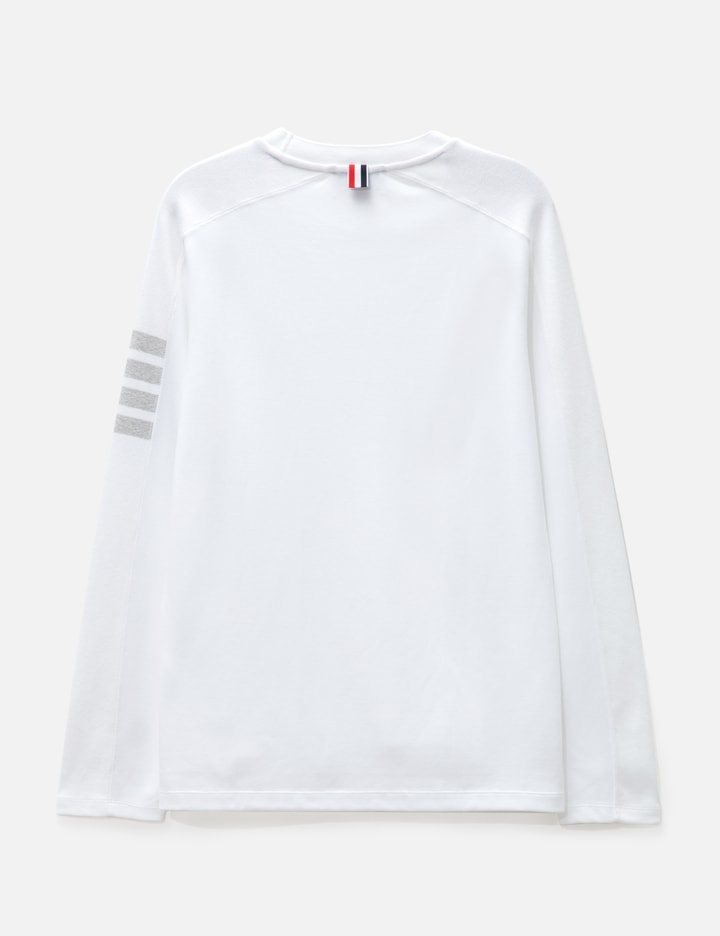 Shop Thom Browne Cotton 4-bar Striped T-shirt In White