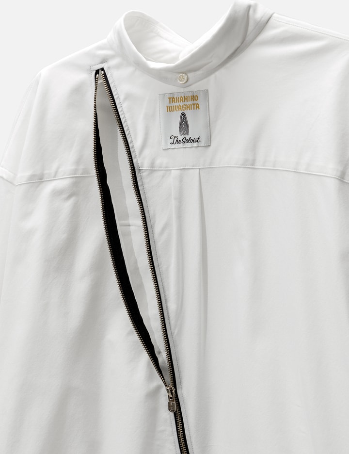 New Two-way Zip Reverse Button Down Collar Shirt Placeholder Image