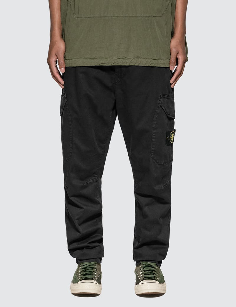 stone island twill cargo pants