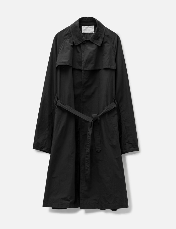 Kolor Trench Coat In Black