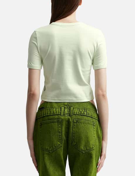 Designers Remix T-Shirt - Cropped - Stanly - Matcha Green