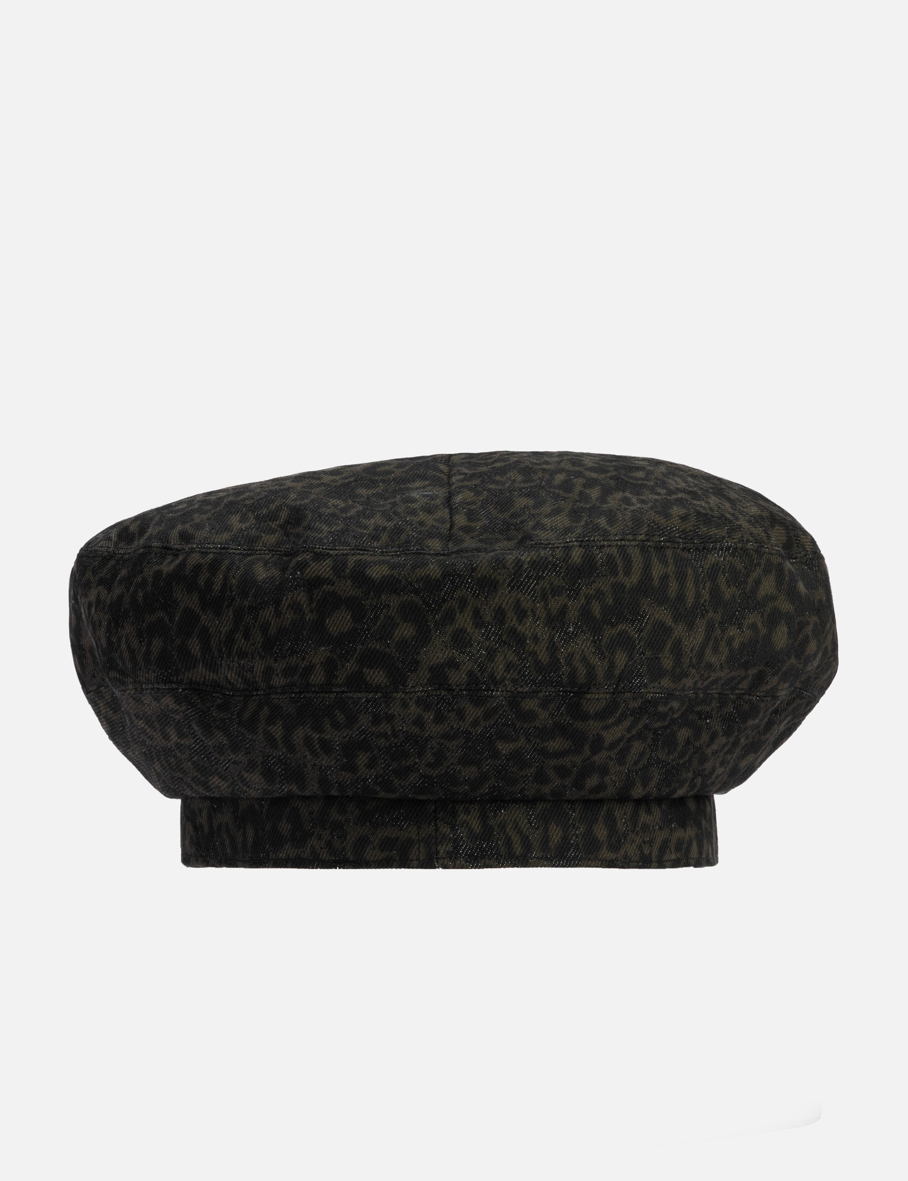 "Marco" Leopard Denim Beret view 12