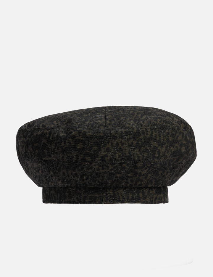 Thought We Friends "Marco" Leopard Denim Beret