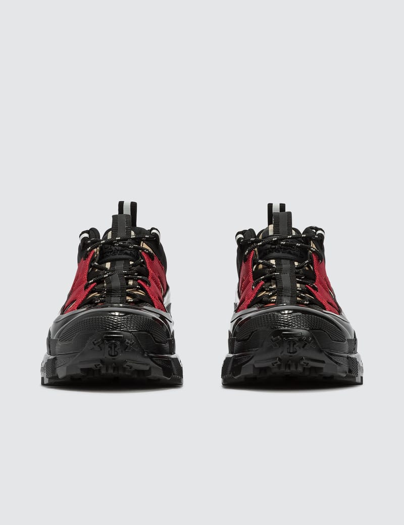 burberry vintage check cotton and nylon arthur sneakers