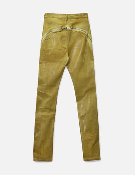 BOLAN BANANA IN OCHRE FOIL STRETCH DENIM view 8