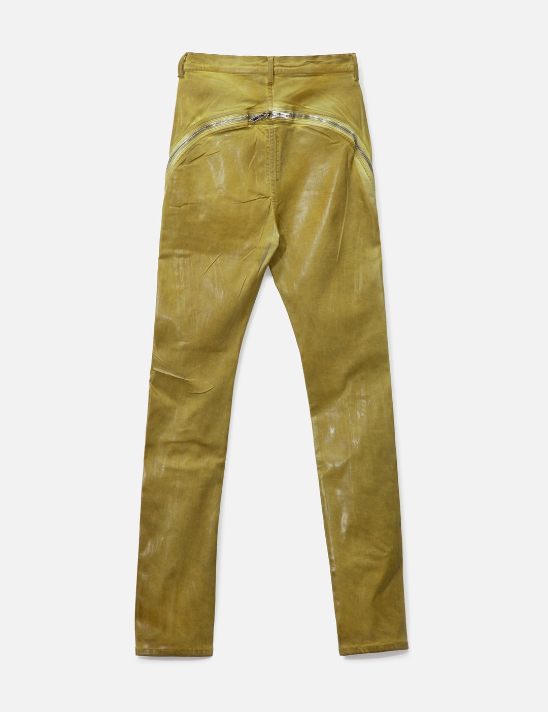 BOLAN BANANA IN OCHRE FOIL STRETCH DENIM view 9