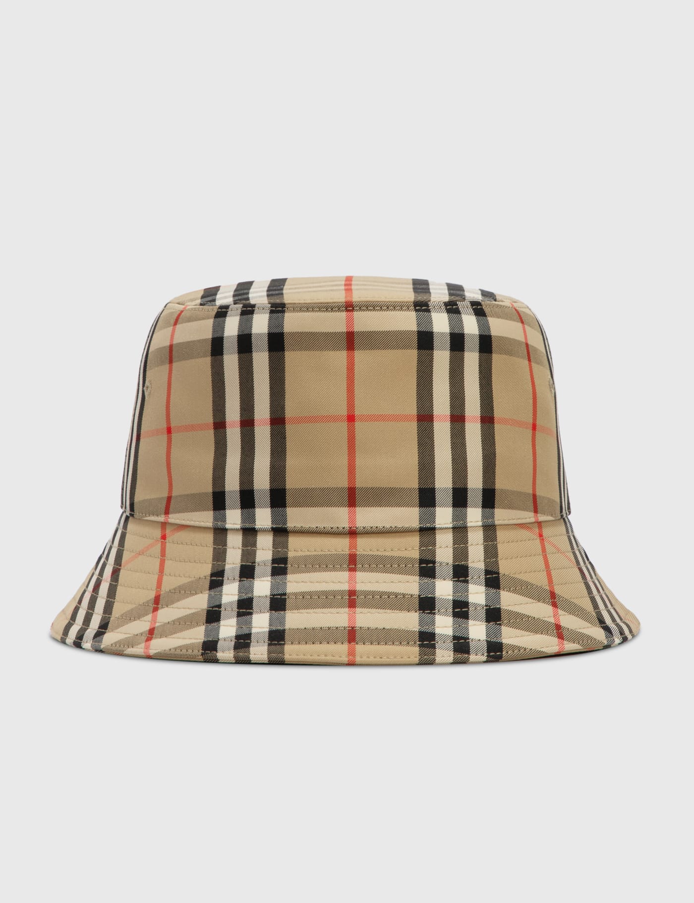 버버리 Burberry Vintage Check Technical Cotton Bucket Hat