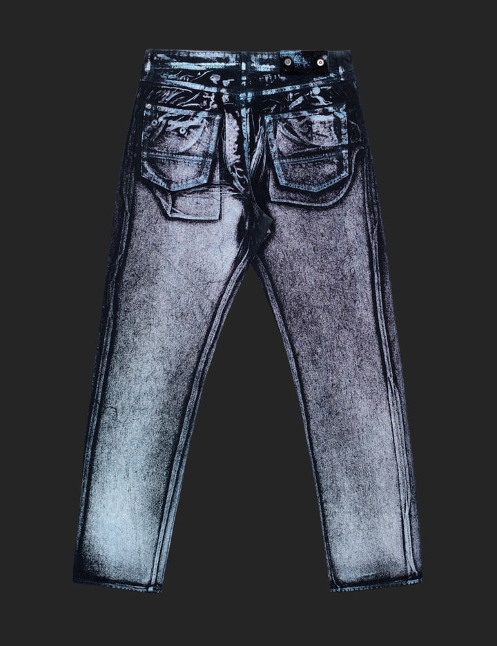 Stone Island Hand Sprayed Reflective Straight Denim Jeans