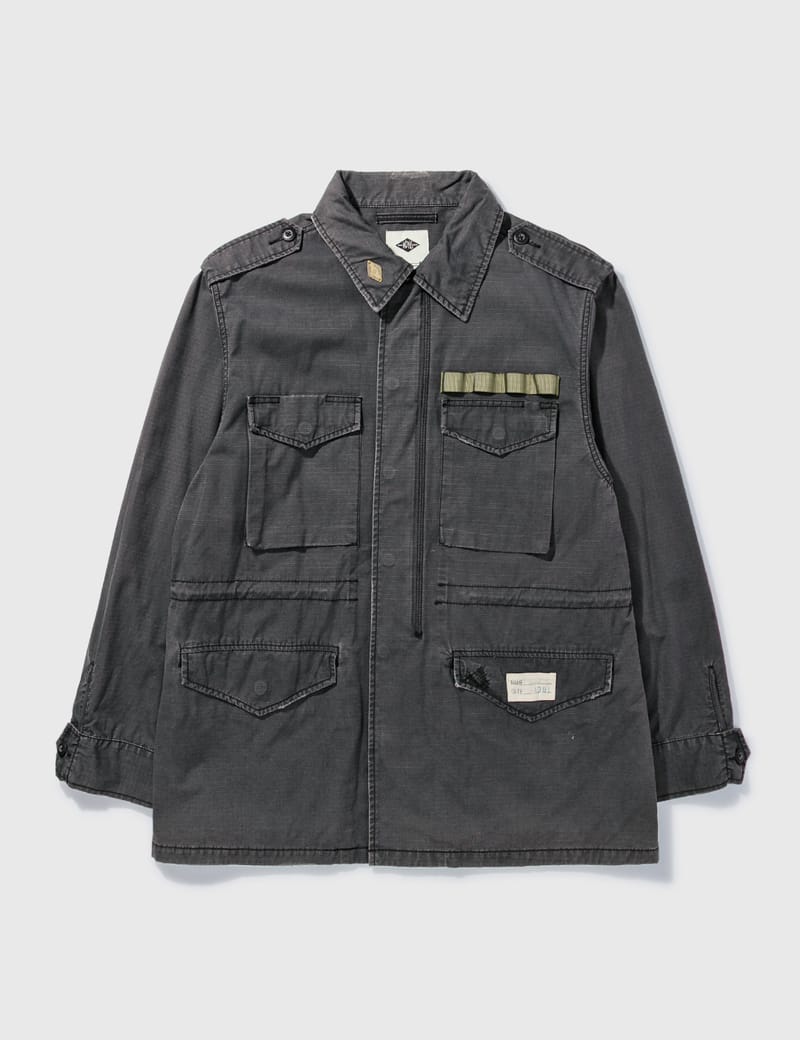 heavy military jacket