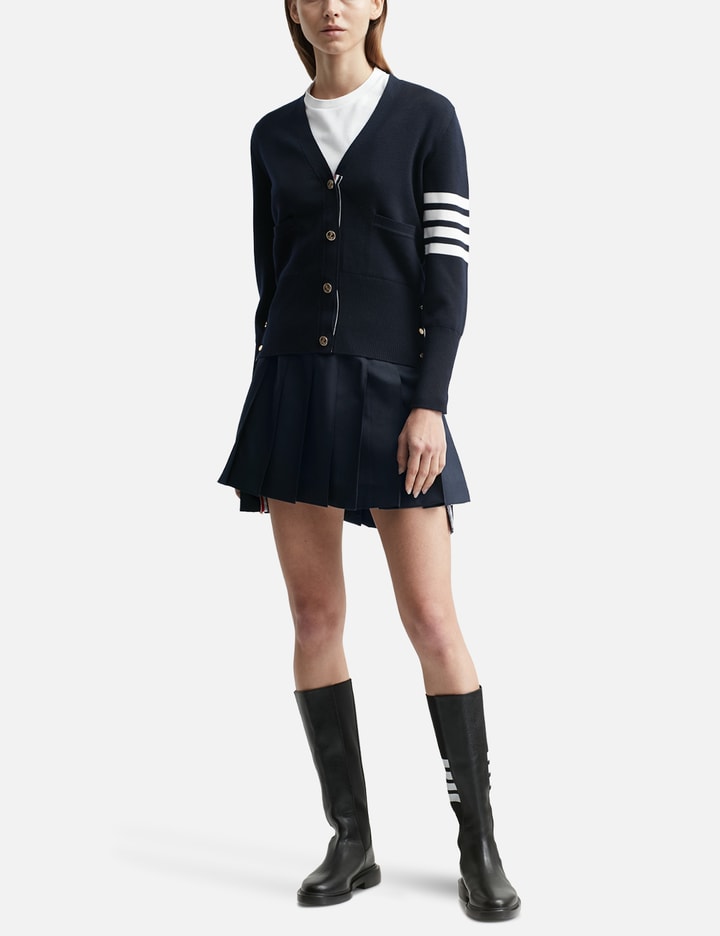 School Uniform Plain Weave Thigh Length Dropped Back Pleated Skirt Placeholder Image