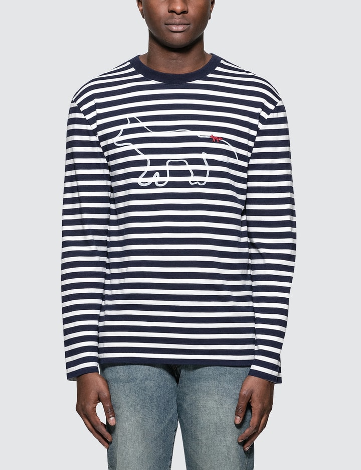 Tricolor Fox Patch Marin L/S T-Shirt Placeholder Image