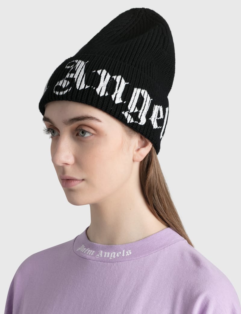 Palm Angels - Logo Print Beanie | HBX 