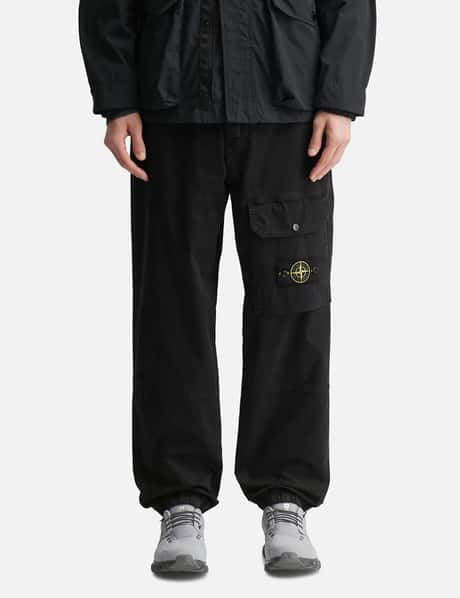 Organic Cotton Stretch Broken Twill 'OLD' Effect Cargo Trousers view 10