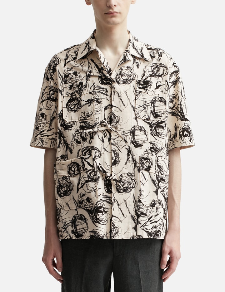 FLOWER SKETCH H/S SLEEPING SHIRT Placeholder Image