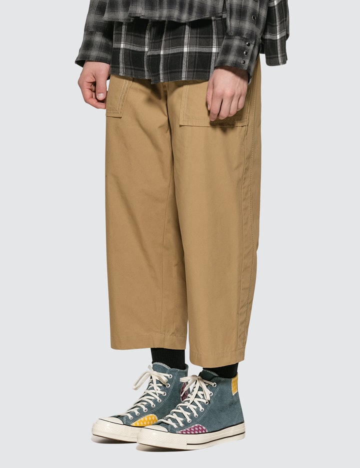 Fabric Combo Cropped Pants Placeholder Image