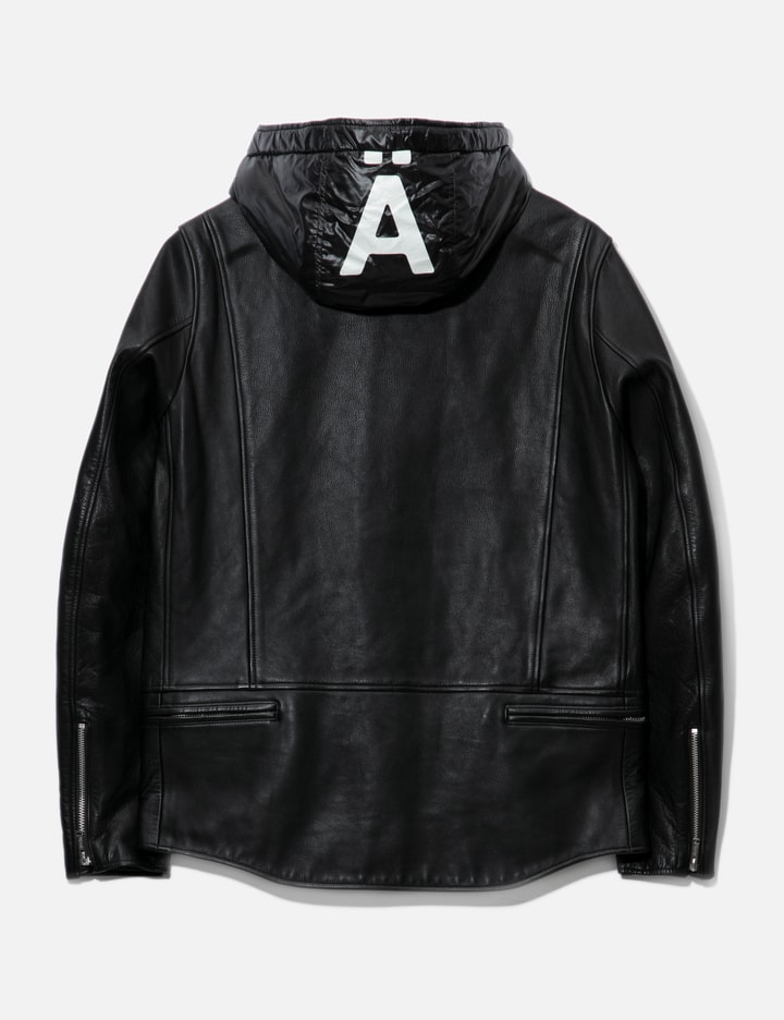 Shop Undercover Geräusch Leather Jacket In Black