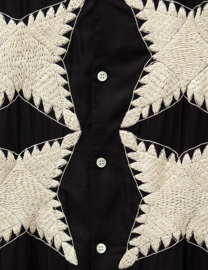 NÒMARHYTHM TEXTILE Quilt Embroidery Shirt