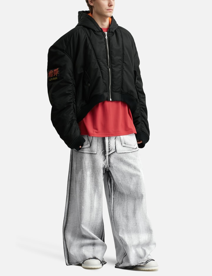 Lựu Dạn Radiation Dumpster Denim Jeans In Gray