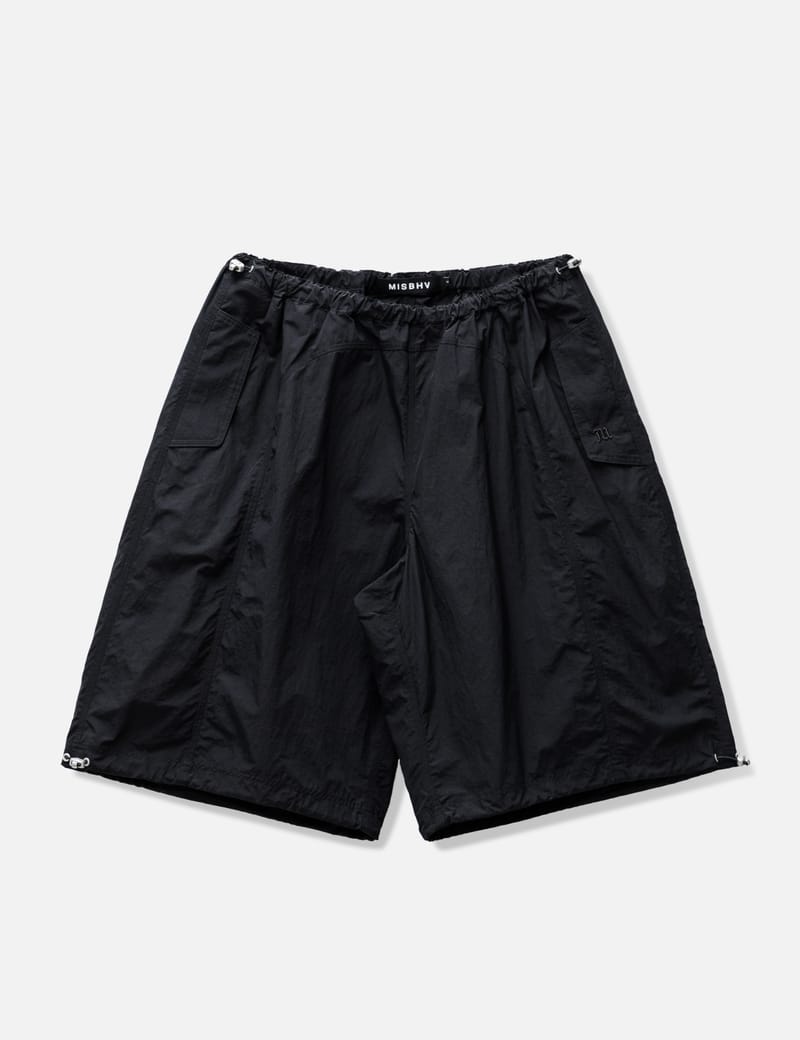 Prada enamelled-logo re-nylon shorts - Black