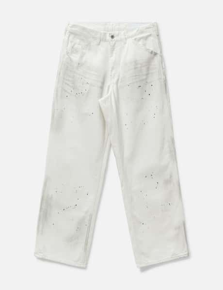 NEIGHBORHOOD BW Washed Utility Pants - 12ozデニム、ダメージ加工の 