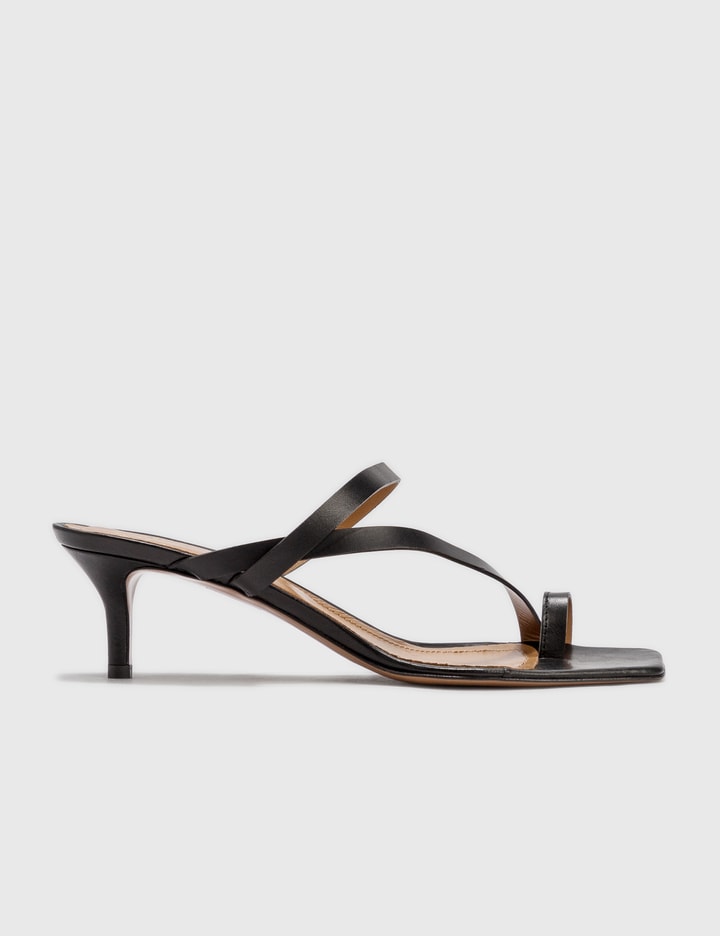 Cremona Black Heeled Sandals Placeholder Image