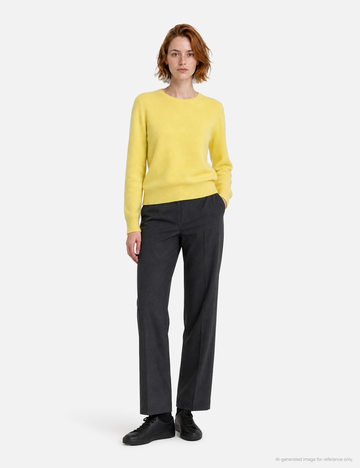 Moondal Basic Round Knit In Lemon
