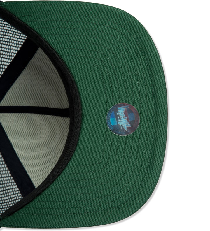 Green City Striped Trucker Cap Placeholder Image