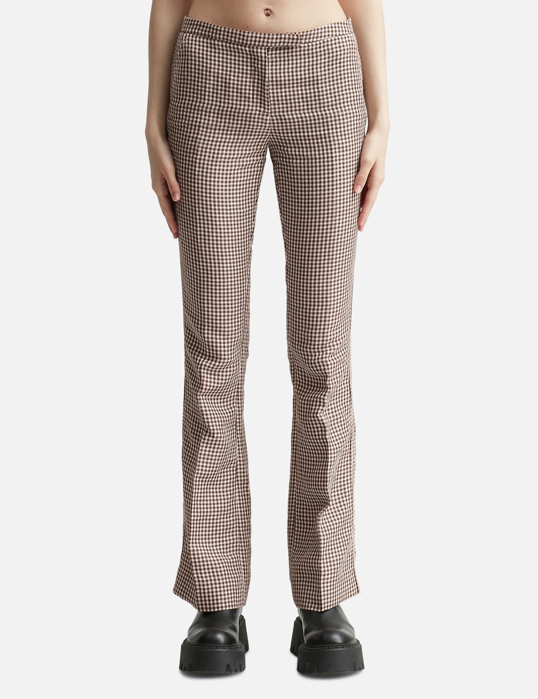 PIERA CHECK TROUSERS