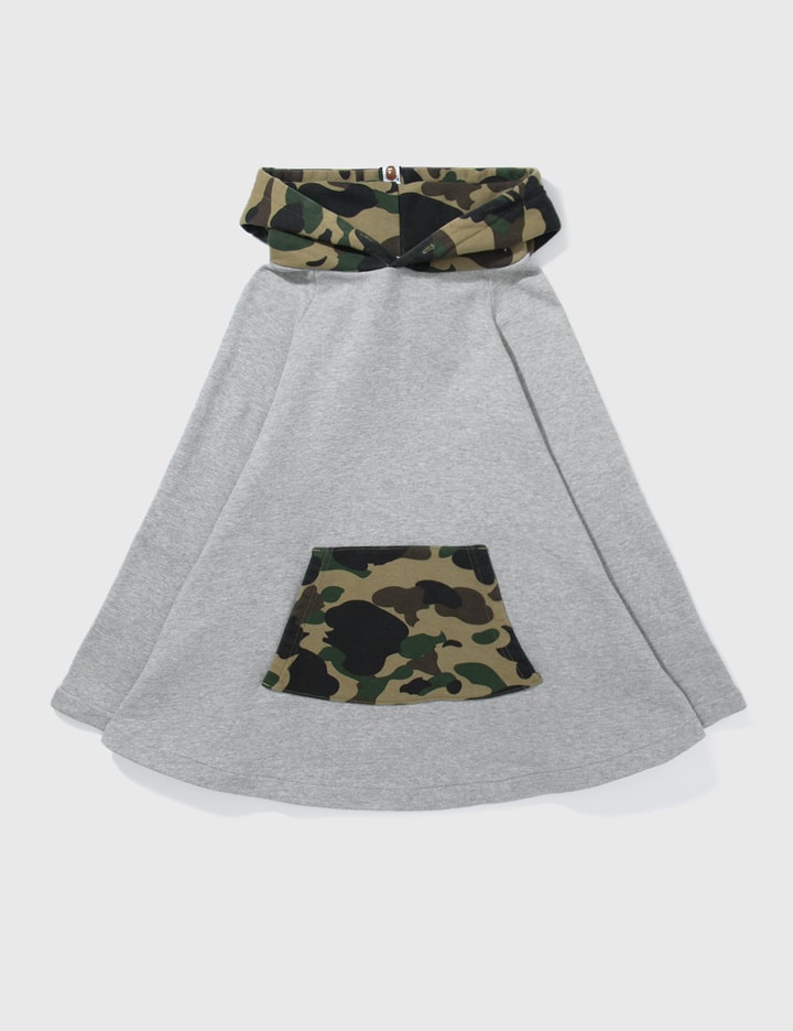 Bape A Bathing Ape Cape With Camouflage Hood In Grey